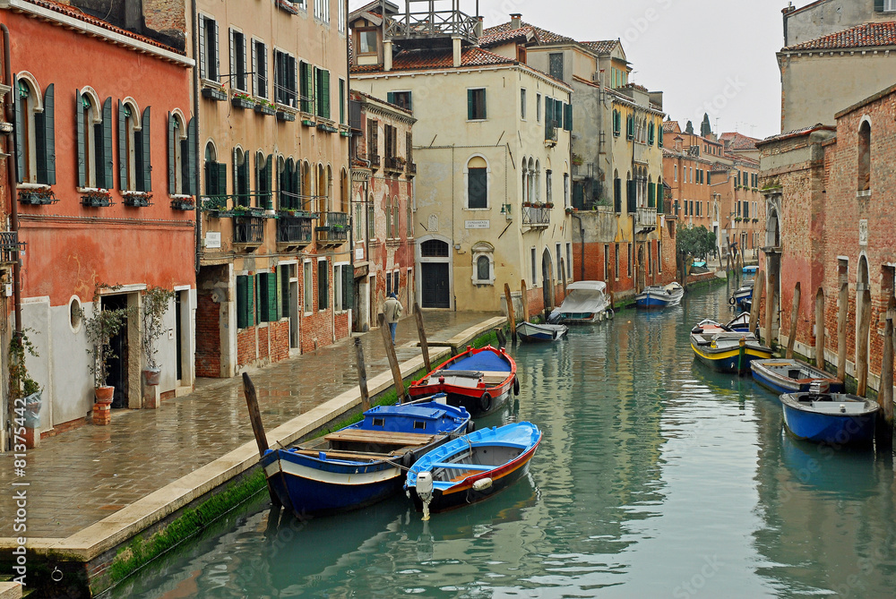 Venice, Mori fondamenta along rio of Misericordia canal