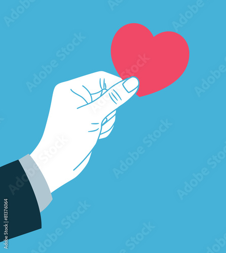 hand giving love symbol
