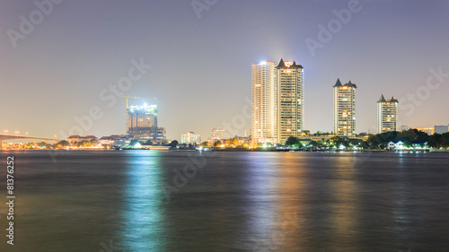 Wallpaper Mural Chao Phraya River at Night Torontodigital.ca