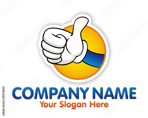 hand thumb logo image vector