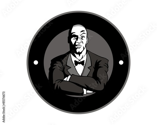 man gentleman male masculine boy logo image vector