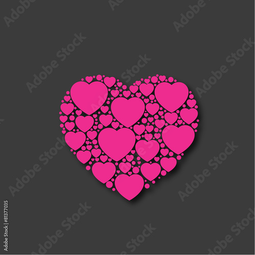 fond abstrait coeur