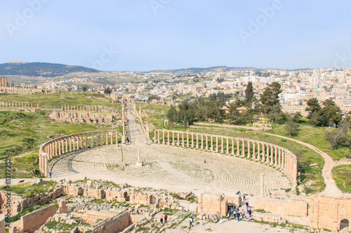 Ruins of the ancient Jerash, in modern Jordan