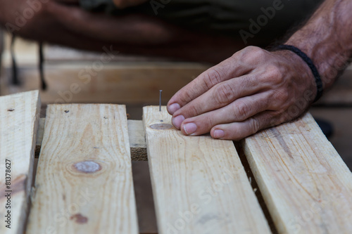 man hand working on wood -serial-