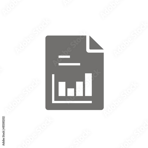 Icono hoja gráfico barras FB