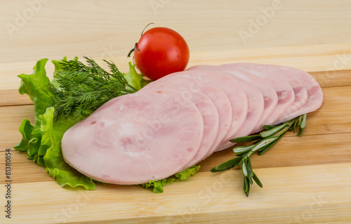 Sliced ham