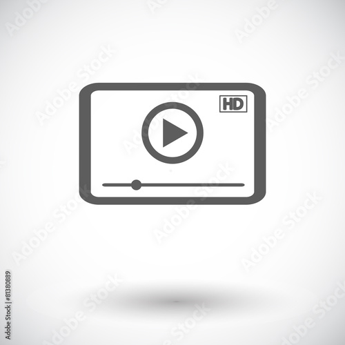 Free Download Video player icon. - GFXLoad