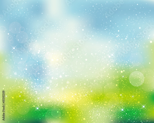 green background