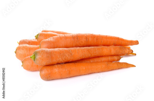 baby carrot on a white background