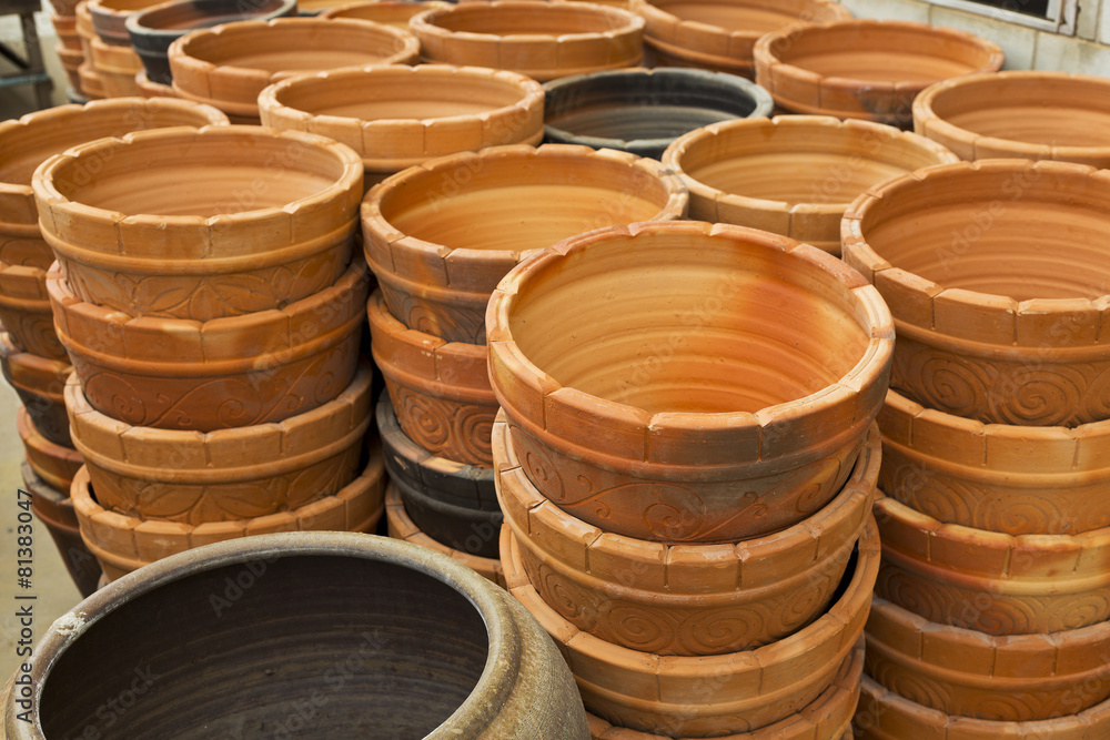 Thai pottery container style. Thai pottery container style.