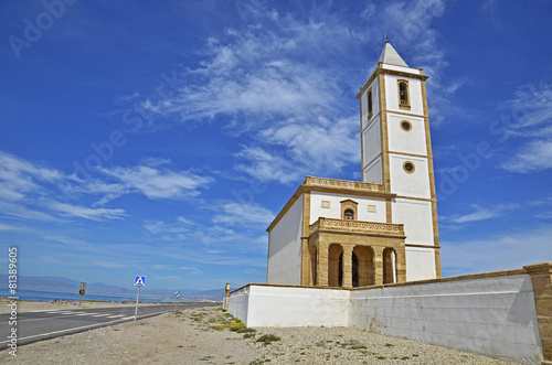 Church in the natural park of Cabo de Gata, Spain