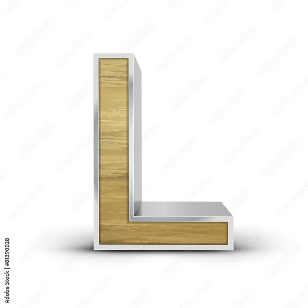 3d attractive wooden alphabet L 3d attractive wooden alphabet L