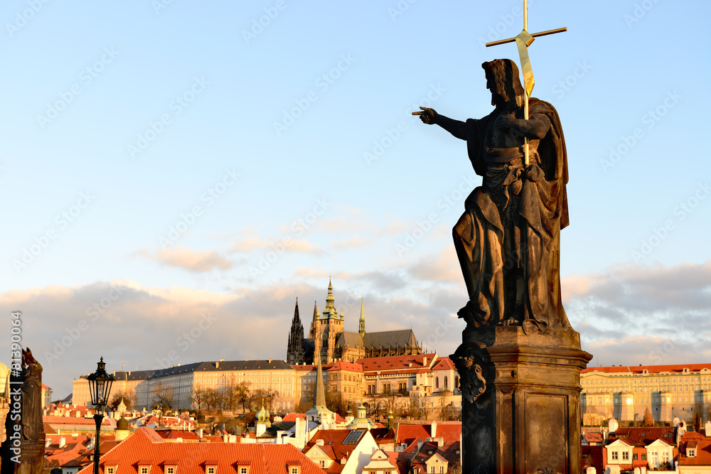 Fototapeta premium St. John the Baptist statue