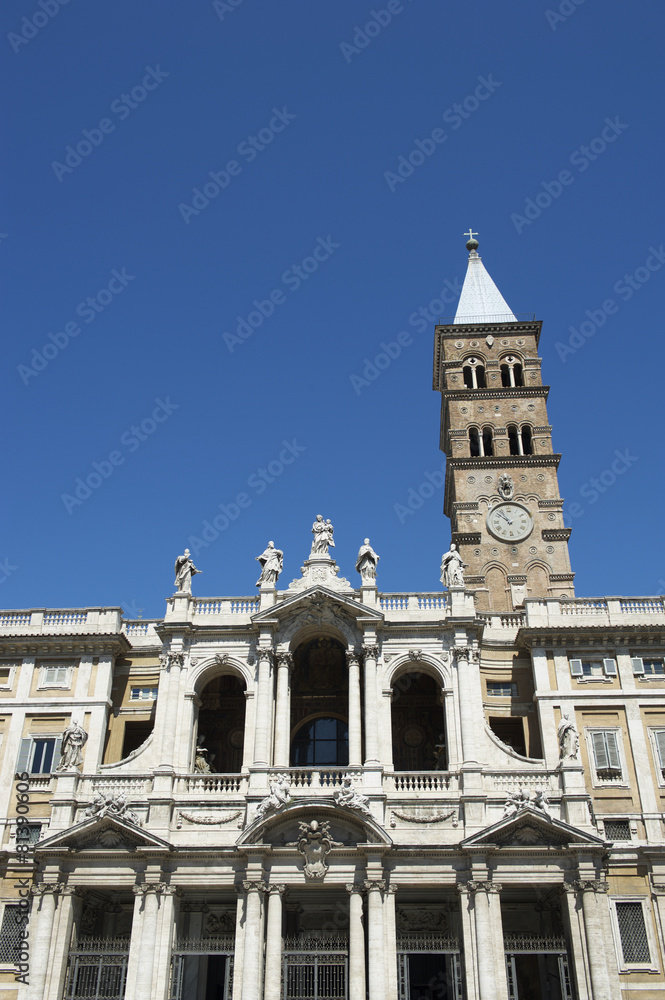 Rome Italy Traditional Church Architecture Santa Maria Maggiore