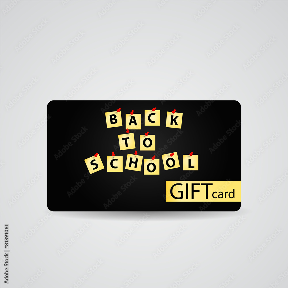 Abstract Beautiful Back to School Gift Card Design, Vector Illu Abstract Beautiful Back to School Gift Card Design, Vector Illu