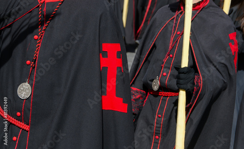 Detail black robe