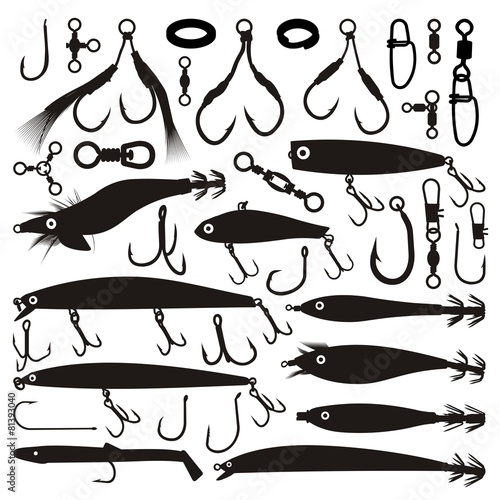 Fishing lure silhouettes