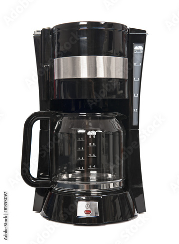 Fototapeta Coffee machine isolated on white background