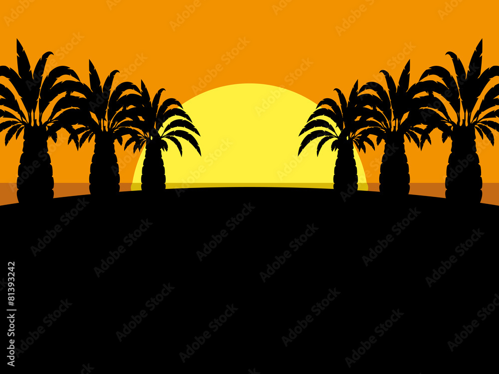 Tropical beach. Tropical beach.