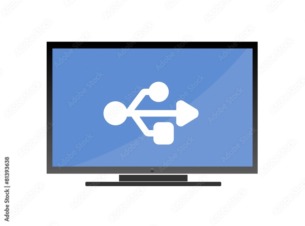 Port USB dans un écran de télévision Port USB dans un écran de télévision