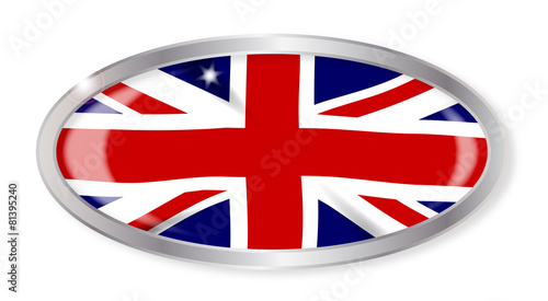 Union Jack Oval Button