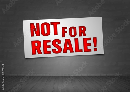 Not for Resale
