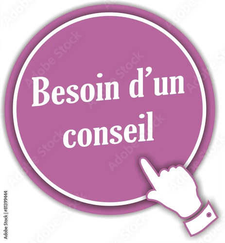 bouton besoin d'un conseil