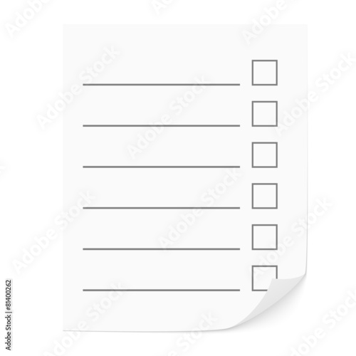 Check list.
