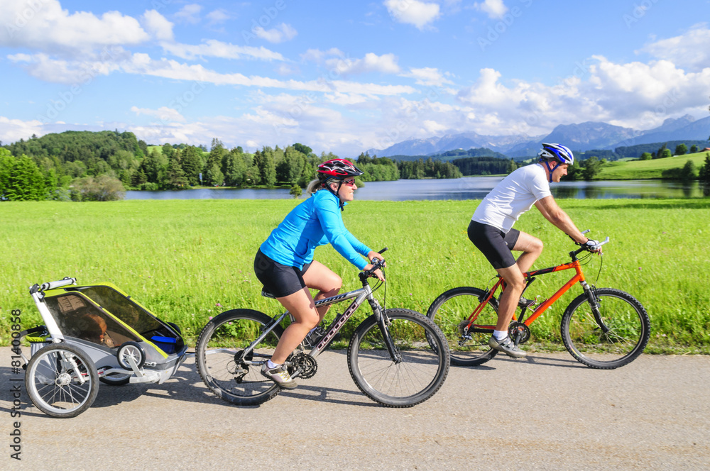 Obraz premium Radtour im Allgäu