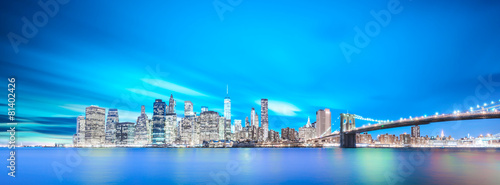 New York Skyline at Night #81402426