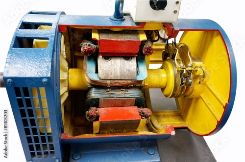 cut way synchronous motor