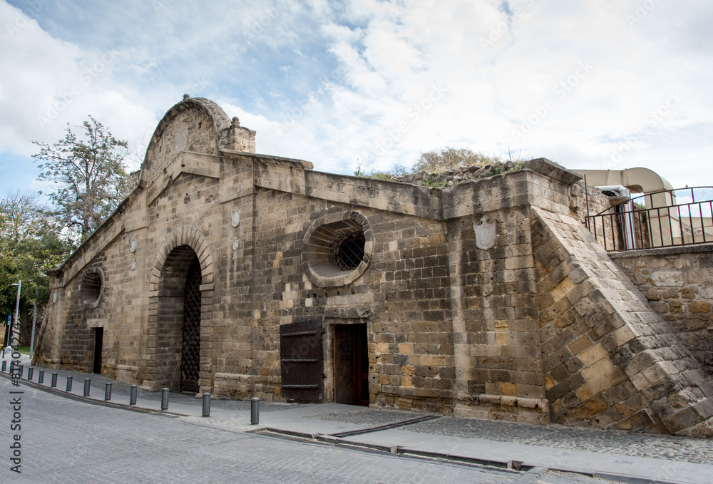 Famagusta Gate historical building landmark, Nicosia Cyprus.