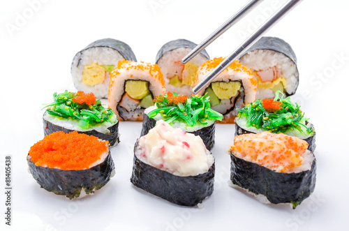 Wallpaper Mural Sushi pieces collection Torontodigital.ca