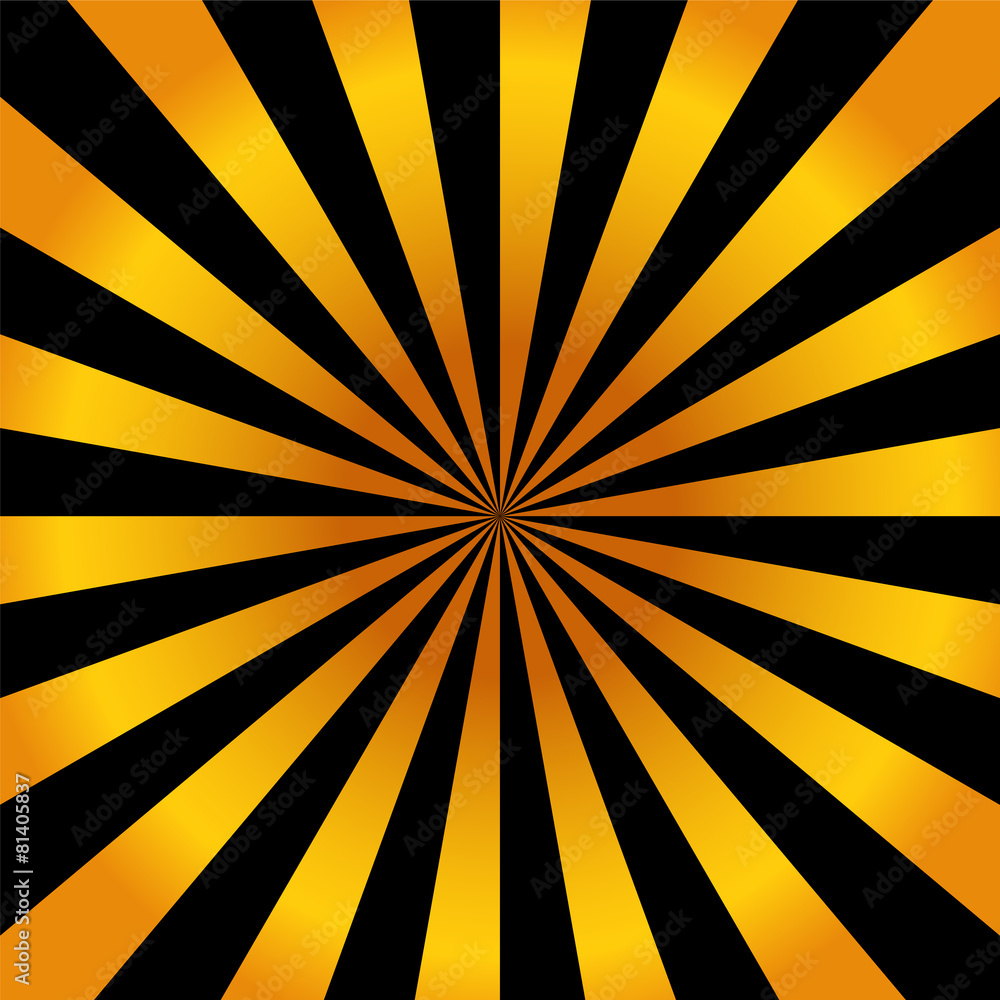 Obraz premium Abstract bright background with orange rays