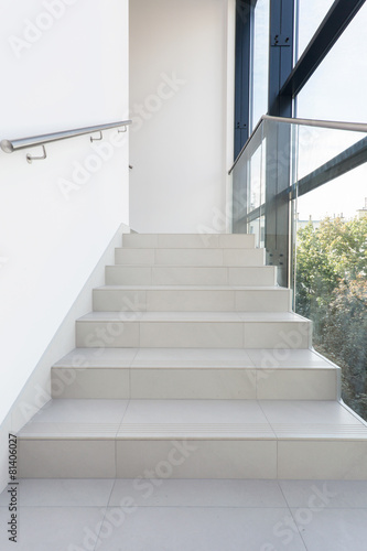 Shining stairs in modern building © Photographee.eu