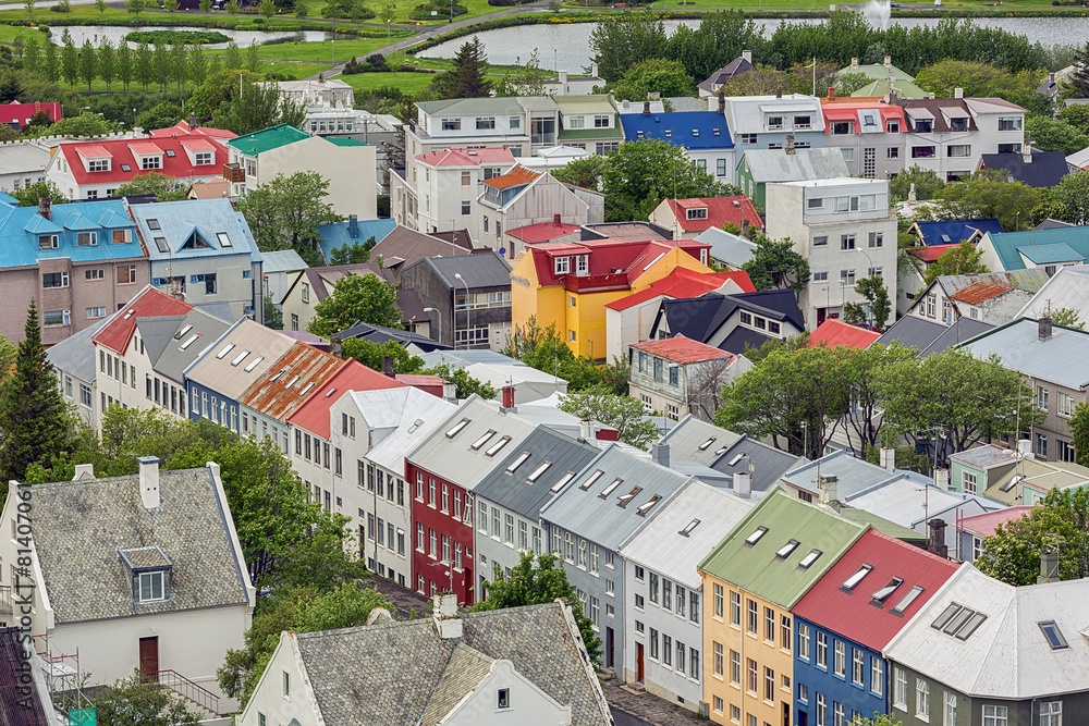 Fototapeta premium City of Reykjavik, Iceland.