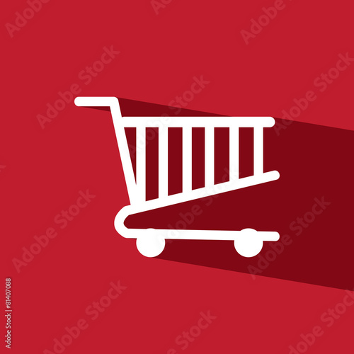 cart mart flat icon  vector illustration eps10