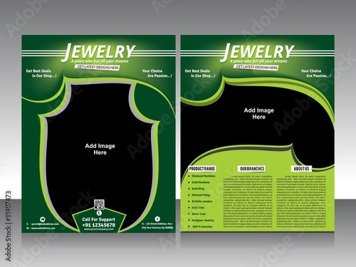 jewelry flyer design & brohure