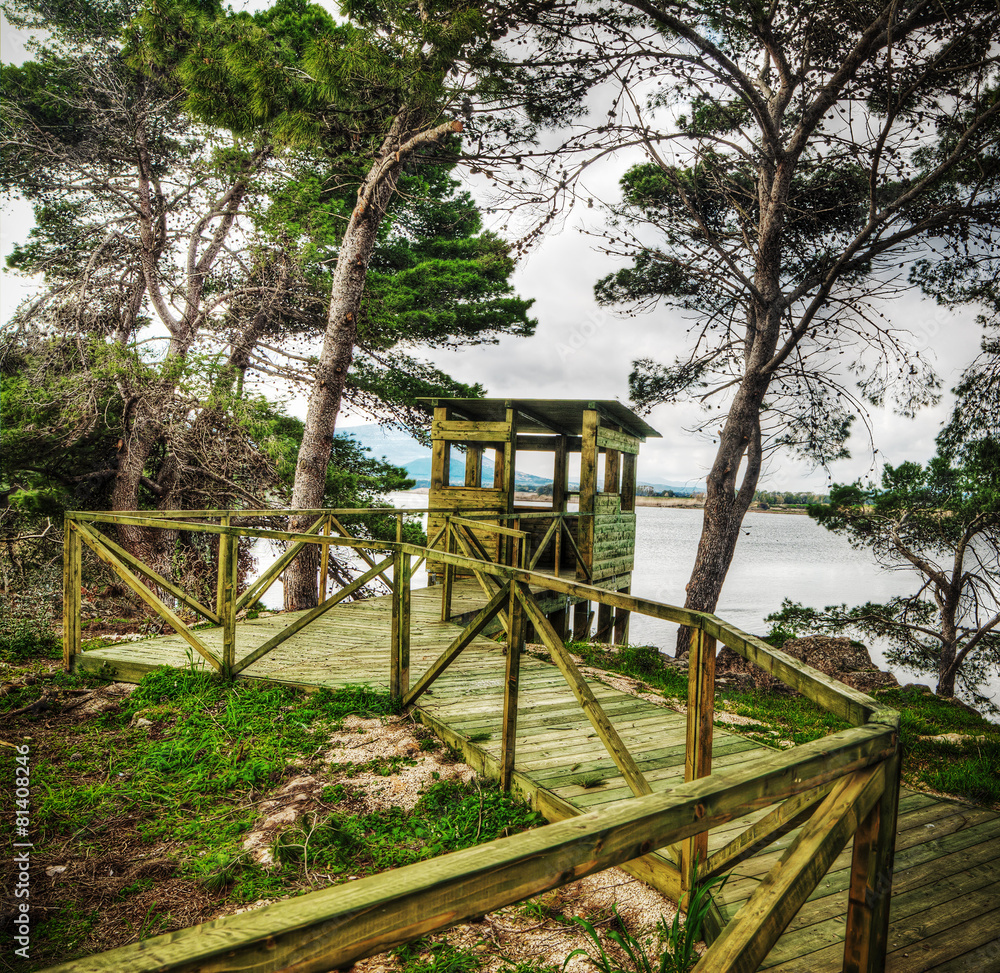 wooden birdwatching cabin by the water wooden birdwatching cabin by the water