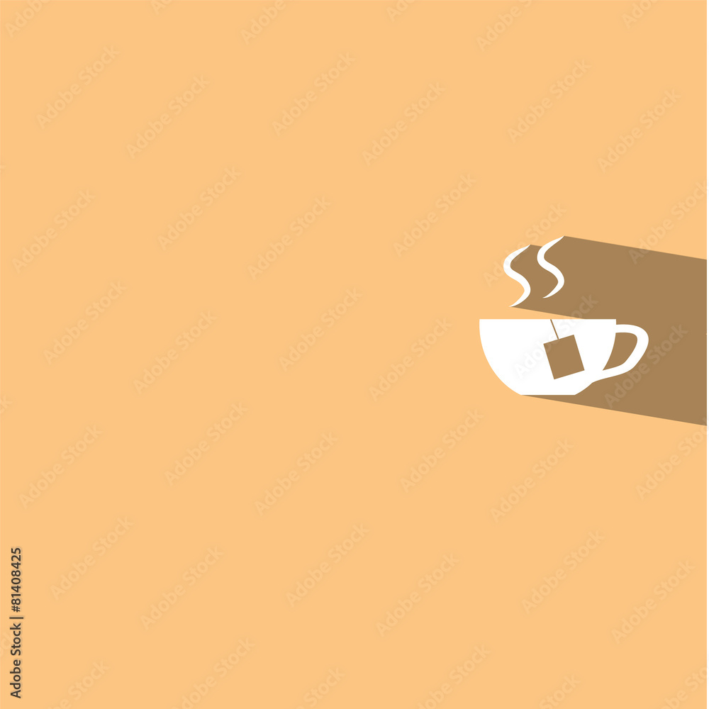 tea cup flat icon vector illustration eps10 tea cup flat icon vector illustration eps10