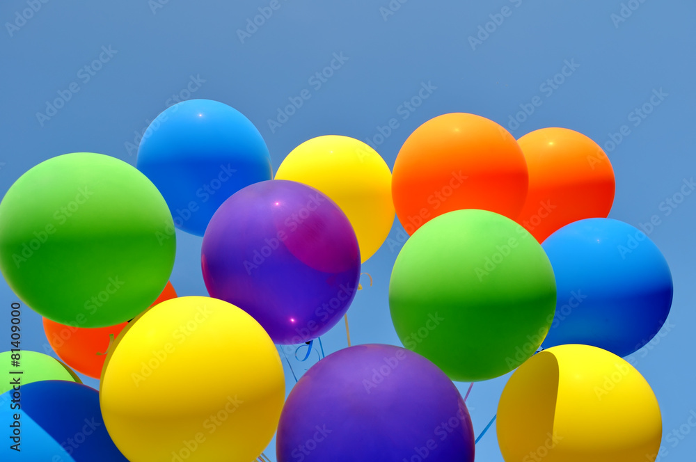 multicolored balloons multicolored balloons