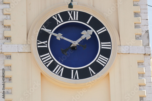 The clock on the town hall in Corfu. Greece. photo