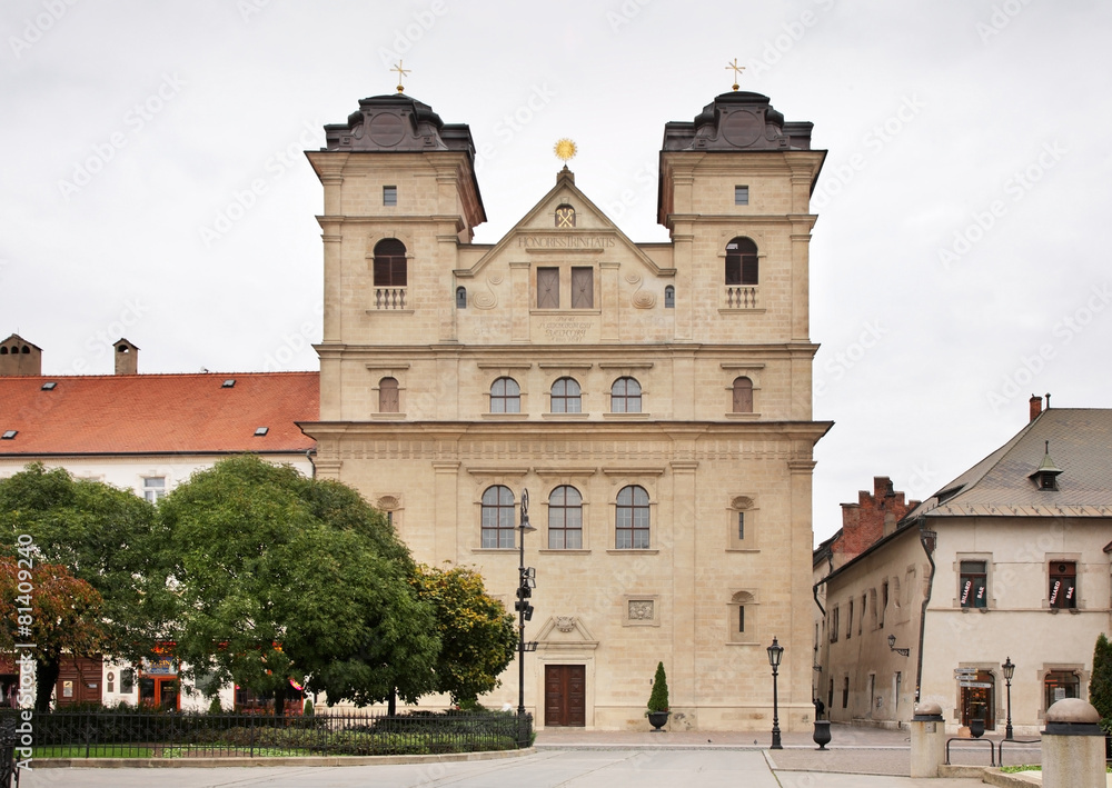 Baroque Jesuits Church in Kosice. Slovakia