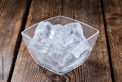 Bowl with Ice Cubes photo