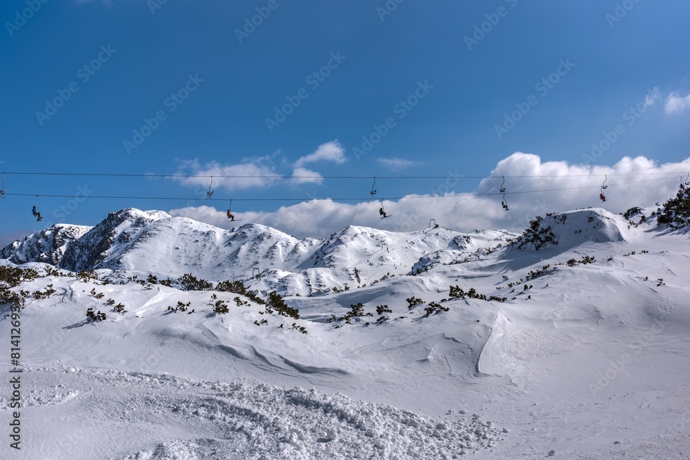 Vogel ski resort in Bohinj in Julia Alps