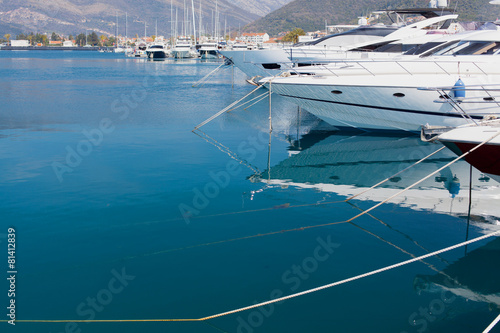 yachts in the marina Porto Montenegro © bigguns