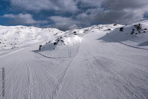 Vogel ski resort in Bohinj in Julian Alps