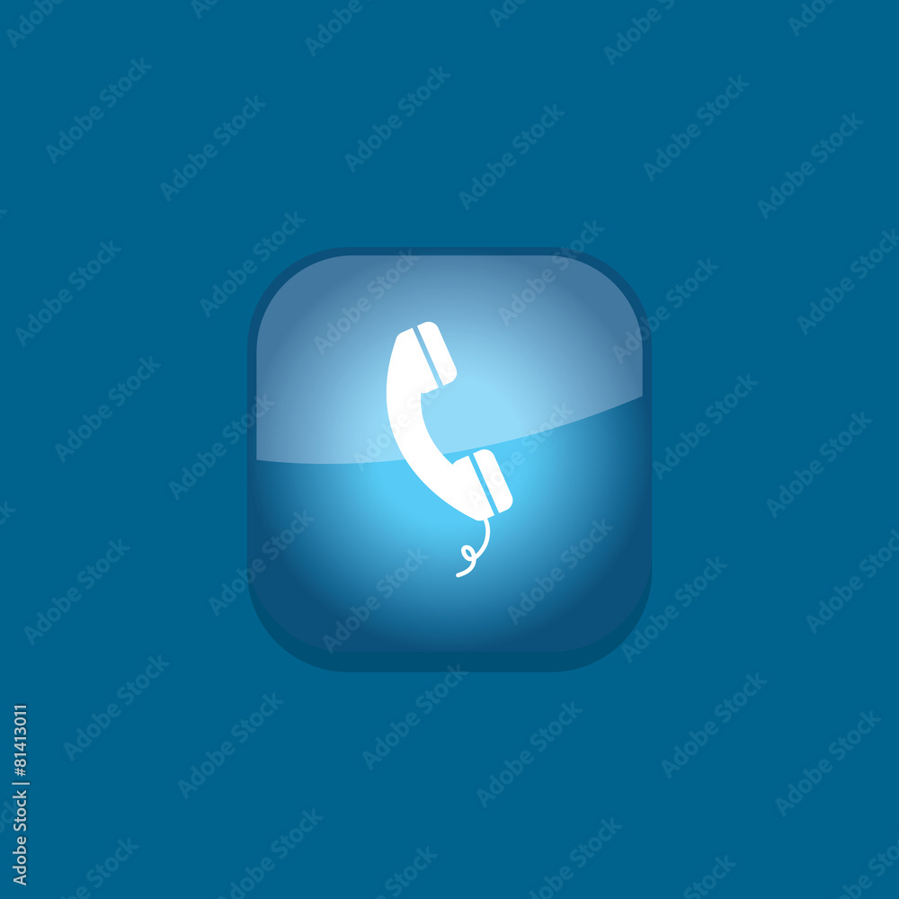 phone button icon flat vector illustration eps10 phone button icon flat vector illustration eps10