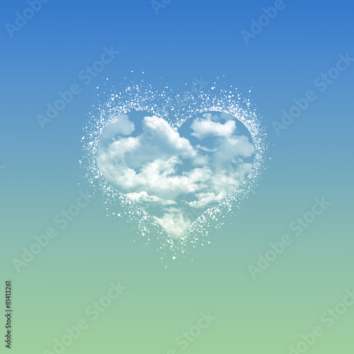 Herz aus Wolken