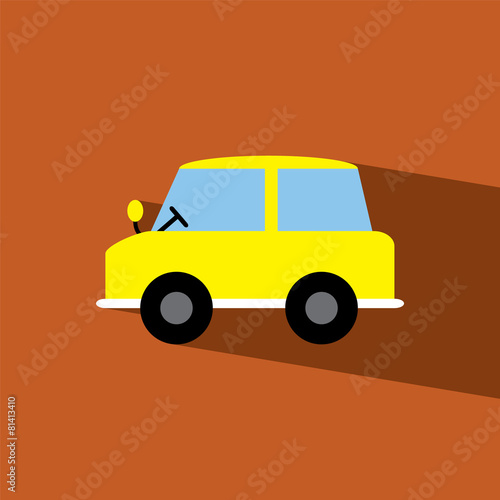 car flat icon vector illustration eps10